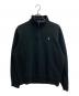 POLO RALPH LAUREN（ポロ・ラルフローレン）の古着「ハーフジップスウェット」｜ブラック
