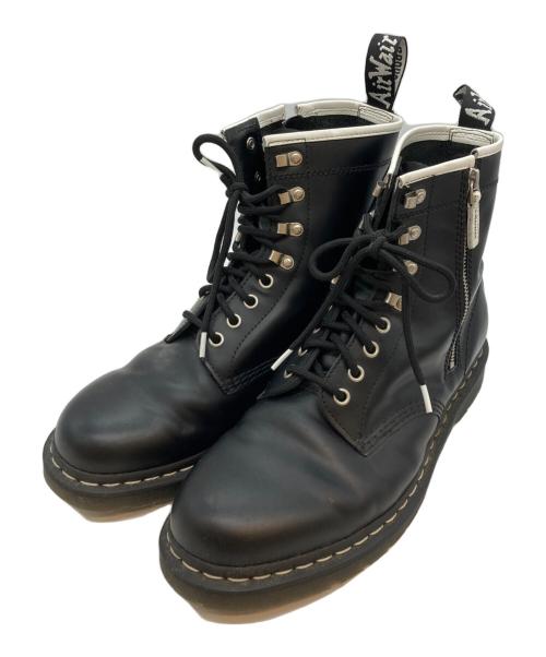 Dr.Martens（ドクターマーチン）Dr.Martens (ドクターマーチン) 1460 ZIPPED HDW 8EYE BOOT ブラック サイズ:SIZE UK9の古着・服飾アイテム