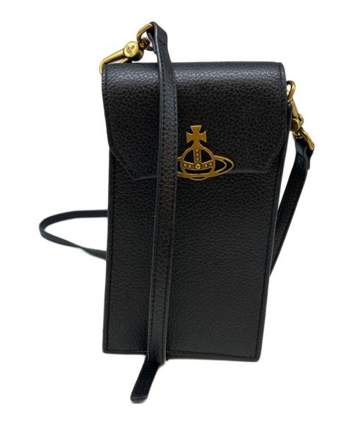 Vivienne Westwood（ヴィヴィアンウエストウッド）Vivienne Westwood (ヴィヴィアンウエストウッド) フォンショルダーポーチ ブラックの古着・服飾アイテム