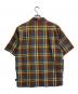 stussy (ステューシー) 紺タグ　オープンカラーチェックシャツ ブラウン×イエロー サイズ:SIZE L：13000円