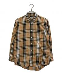 Burberry's（バーバリーズ）の古着「シャドーホースノバチェックシャツ」｜ベージュ