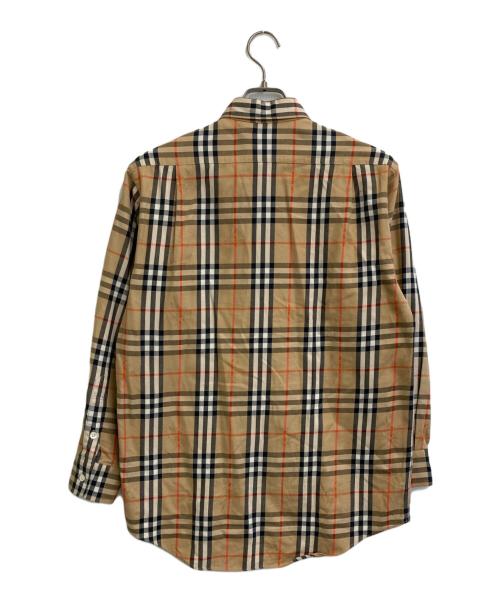 Burberry's（バーバリーズ）Burberry's (バーバリーズ) シャドーホースノバチェックシャツ ベージュ サイズ:SIZE Mの古着・服飾アイテム