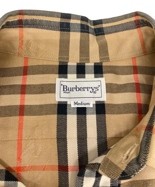 Burberry's（バーバリーズ）Burberry's (バーバリーズ) シャドーホースノバチェックシャツ ベージュ サイズ:SIZE Mの古着・服飾アイテム