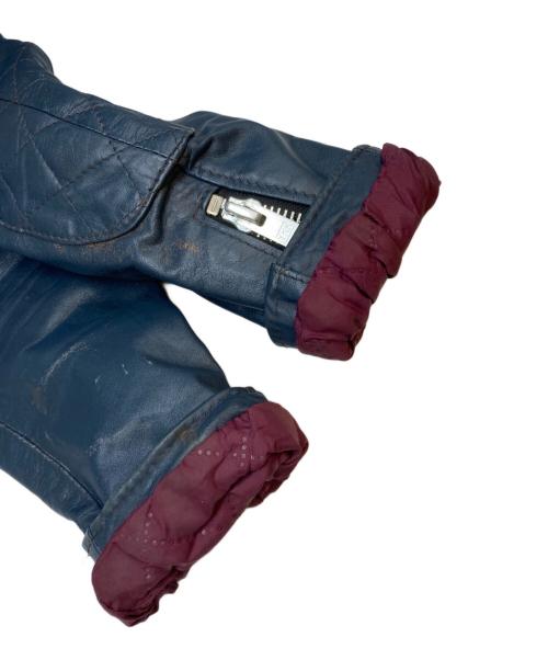 WOLF LEATHERS（ウルフレザー）WOLF LEATHERS (ウルフレザー) ライダースジャケット ネイビー サイズ:SIZE 34の古着・服飾アイテム