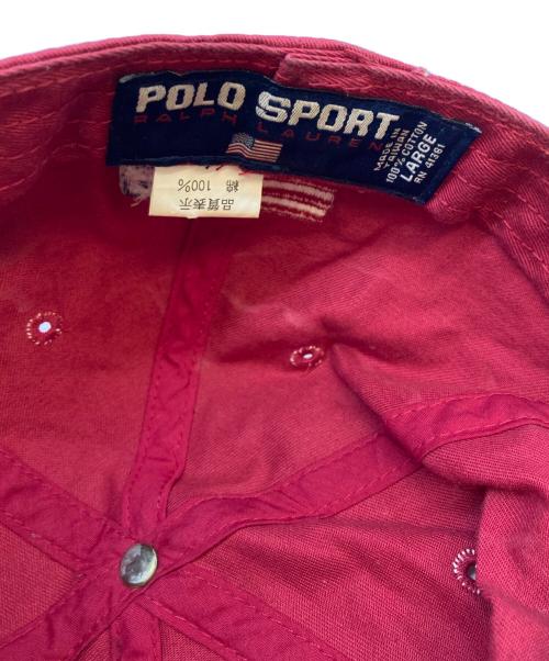 POLO SPORT（ポロスポーツ）POLO SPORT (ポロスポーツ) ロゴキャップ レッドの古着・服飾アイテム