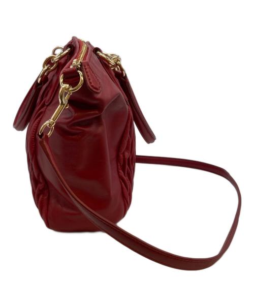 COACH（コーチ）COACH (コーチ) ツイスト ギャザード レザー スモール ケルシー サッチェル レッドの古着・服飾アイテム