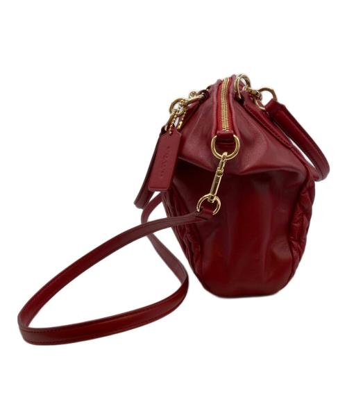 COACH（コーチ）COACH (コーチ) ツイスト ギャザード レザー スモール ケルシー サッチェル レッドの古着・服飾アイテム