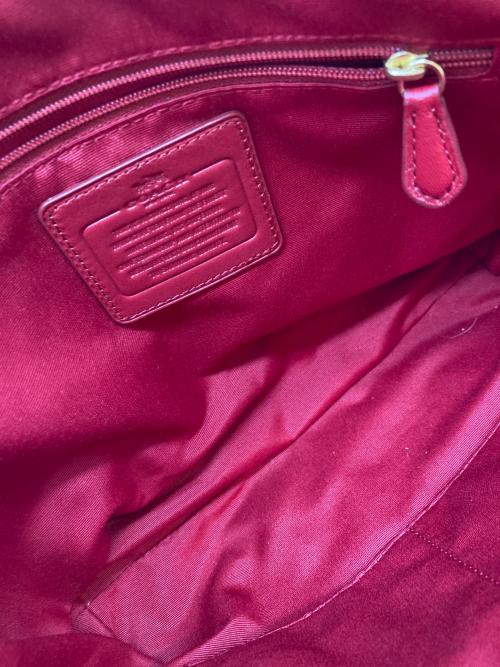 COACH（コーチ）COACH (コーチ) ツイスト ギャザード レザー スモール ケルシー サッチェル レッドの古着・服飾アイテム