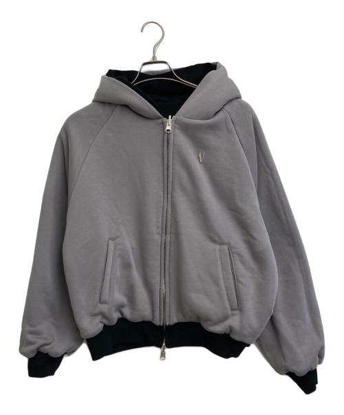 VRROCK（ブイアールロック）VRROCK (ブイアールロック) リバーシブルフーディ ブラック×グレー サイズ:SIZE Mの古着・服飾アイテム