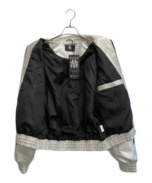 Supermade（スーパーメイド）Supermade (スーパーメイド) シングルレーシングジャケット シルバー サイズ:SIZE L 未使用品の古着・服飾アイテム