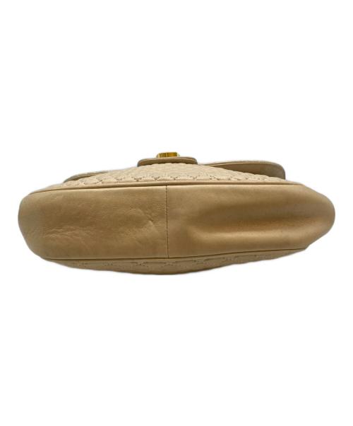 BALLY（バリー）BALLY (バリー) キルティングチェーンショルダーバッグ ベージュの古着・服飾アイテム