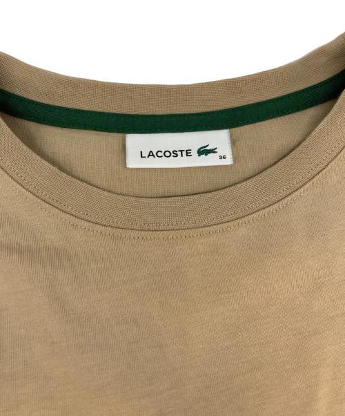 LACOSTE（ラコステ）LACOSTE (ラコステ) ティアードTシャツドレス ベージュ サイズ:SIZE Sの古着・服飾アイテム