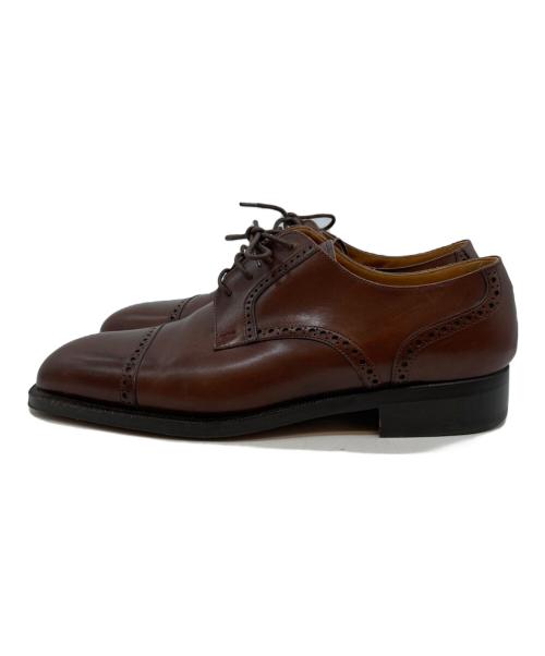 jean pier clemente（ジャンピエールクレメンテ）jean pier clemente (ジャンピエールクレメンテ) ストレートチップブローグシューズ ブラウン サイズ:SIZE 8の古着・服飾アイテム