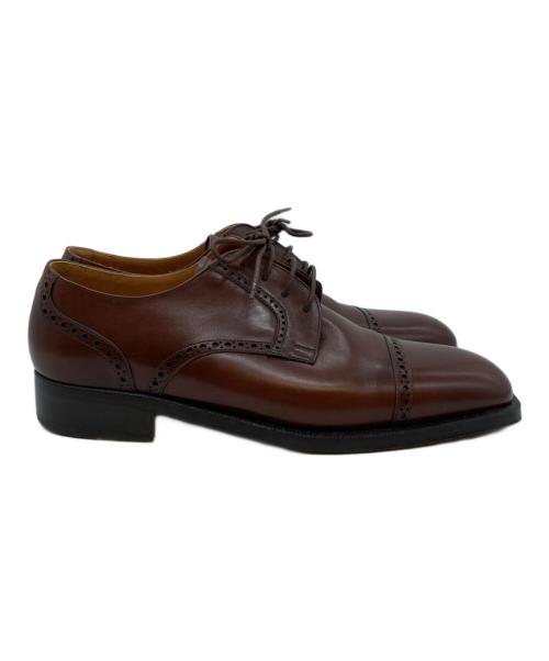 jean pier clemente（ジャンピエールクレメンテ）jean pier clemente (ジャンピエールクレメンテ) ストレートチップブローグシューズ ブラウン サイズ:SIZE 8の古着・服飾アイテム