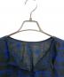 中古・古着 LOISIR (ロワズィール) コットンボイルオリジナル柄刺繍ノースリーブブラウス ブルー×ブラック サイズ:SIZE Free：8000円