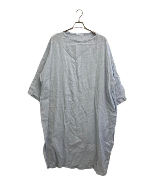 journal standard luxe（ジャーナルスタンダード ラックス）journal standard luxe (ジャーナルスタンダード ラックス) エアリネン Plain-DRESS スカイブルー サイズ:Fの古着・服飾アイテム