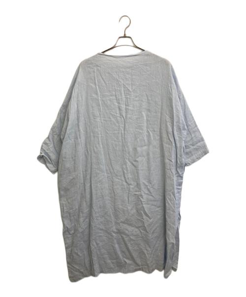 journal standard luxe（ジャーナルスタンダード ラックス）journal standard luxe (ジャーナルスタンダード ラックス) エアリネン Plain-DRESS スカイブルー サイズ:Fの古着・服飾アイテム
