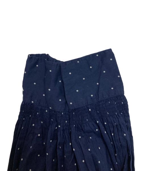 crinkle crinkle crinkle（クリンクル クリンクル クリンクル）crinkle crinkle crinkle (クリンクル クリンクル クリンクル) frill collar blouse ネイビー サイズ:Fの古着・服飾アイテム