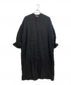 SUZUKI TAKAYUKIスズキタカユキ）の古着「puff-sleeve shirt dress」｜ブラック