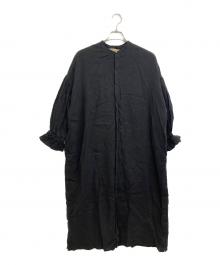 SUZUKI TAKAYUKI（スズキタカユキ）の古着「puff-sleeve shirt dress」｜ブラック