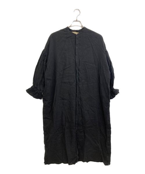 SUZUKI TAKAYUKI（スズキタカユキ）SUZUKI TAKAYUKI (スズキタカユキ) puff-sleeve shirt dress ブラック サイズ:SIZE Freeの古着・服飾アイテム