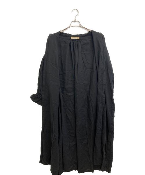 SUZUKI TAKAYUKI（スズキタカユキ）SUZUKI TAKAYUKI (スズキタカユキ) puff-sleeve shirt dress ブラック サイズ:SIZE Freeの古着・服飾アイテム
