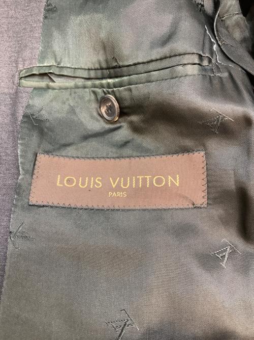 LOUIS VUITTON（ルイ ヴィトン）LOUIS VUITTON (ルイ ヴィトン) ウールシルク2Bジャケット グレー サイズ:SIZE 46の古着・服飾アイテム