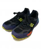 NEW BALANCEニューバランス）の古着「992 ローカットスニーカー」｜ブラック×ネイビー