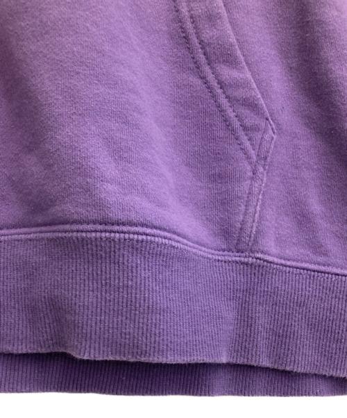 stussy（ステューシー）stussy (ステューシー) ロゴ刺繍パーカー パープル サイズ:Mの古着・服飾アイテム