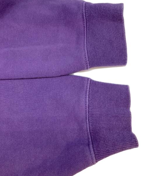 stussy（ステューシー）stussy (ステューシー) ロゴ刺繍パーカー パープル サイズ:Mの古着・服飾アイテム