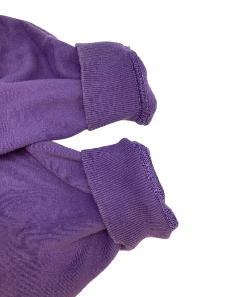 stussy（ステューシー）stussy (ステューシー) ロゴ刺繍パーカー パープル サイズ:Mの古着・服飾アイテム