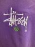 中古・古着 stussy (ステューシー) ロゴ刺繍パーカー パープル サイズ:M：6000円