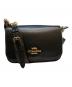 COACH（コーチ）の古着「フラップレザーショルダーバッグ」｜ブラック