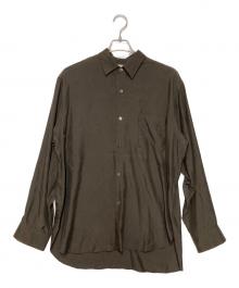 ssstein（シュタイン）の古着「CUPRO TWILL OVERSIZED LS SHIRT」｜ブラウン