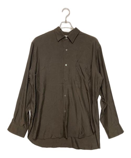 ssstein（シュタイン）ssstein (シュタイン) CUPRO TWILL OVERSIZED LS SHIRT ブラウン サイズ:Ｍの古着・服飾アイテム