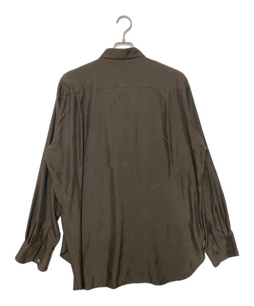 ssstein（シュタイン）ssstein (シュタイン) CUPRO TWILL OVERSIZED LS SHIRT ブラウン サイズ:Ｍの古着・服飾アイテム