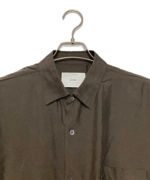 ssstein（シュタイン）ssstein (シュタイン) CUPRO TWILL OVERSIZED LS SHIRT ブラウン サイズ:Ｍの古着・服飾アイテム