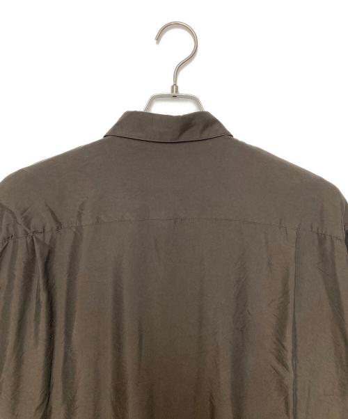 ssstein（シュタイン）ssstein (シュタイン) CUPRO TWILL OVERSIZED LS SHIRT ブラウン サイズ:Ｍの古着・服飾アイテム