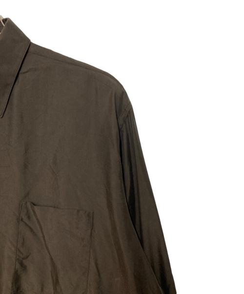 ssstein（シュタイン）ssstein (シュタイン) CUPRO TWILL OVERSIZED LS SHIRT ブラウン サイズ:Ｍの古着・服飾アイテム