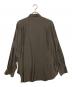 ssstein (シュタイン) CUPRO TWILL OVERSIZED LS SHIRT ブラウン サイズ:Ｍ：14000円