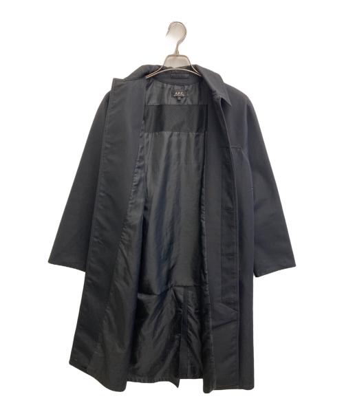 A.P.C.（アーペーセー）A.P.C. (アーペーセー) ステンカラーコート ブラック サイズ:Sの古着・服飾アイテム