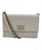 FURLA 1927フルラ）の古着「ミニ クロスボディ ショルダーバッグ」｜ホワイト