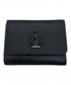 FURLAフルラ）の古着「ダフネ三つ折り財布」｜ブラック