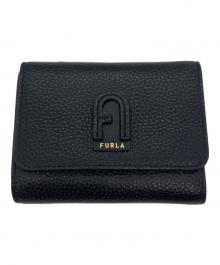 FURLA（フルラ）の古着「ダフネ三つ折り財布」｜ブラック