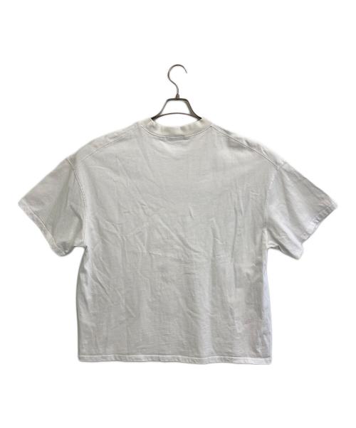 JIL SANDER（ジルサンダー）JIL SANDER (ジルサンダー) ロゴプリントコットンTシャツ ホワイト サイズ:Lの古着・服飾アイテム