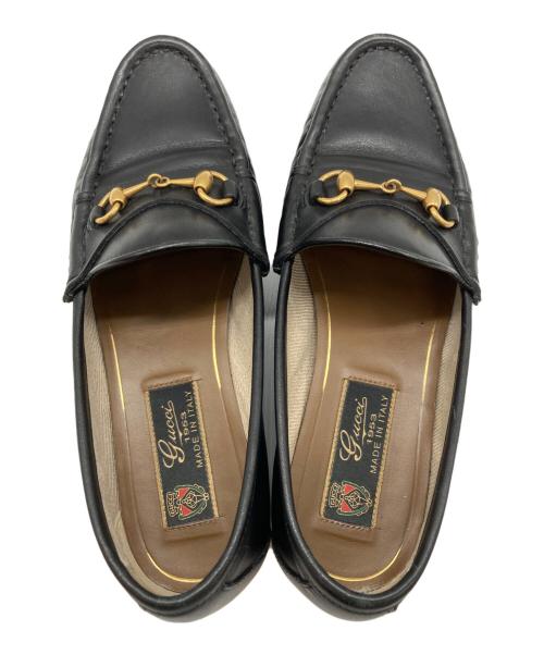GUCCI（グッチ）GUCCI (グッチ) 1953 ホースビット ローファー ブラック サイズ:34 1/2の古着・服飾アイテム
