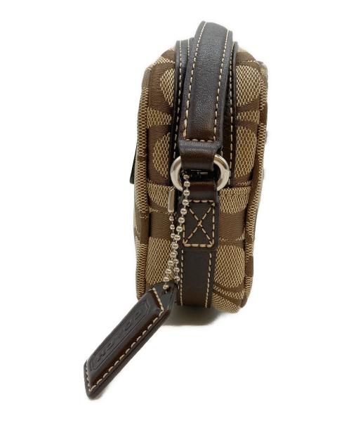 COACH（コーチ）COACH (コーチ) シグネチャーョルダーバッグ ブラウン×ベージュの古着・服飾アイテム