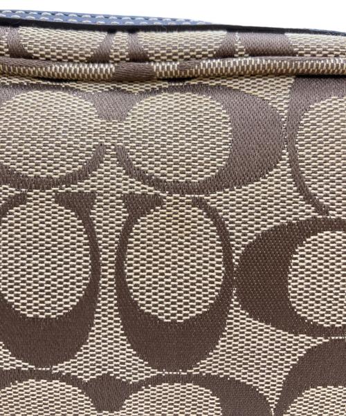 COACH（コーチ）COACH (コーチ) シグネチャーョルダーバッグ ブラウン×ベージュの古着・服飾アイテム