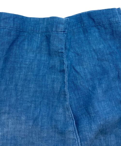 nest Robe（ネストローブ）nest Robe (ネストローブ) インディゴ染めコットンリネンワンピース ブルー サイズ:SIZE Freeの古着・服飾アイテム