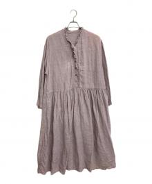 nest Robe（ネストローブ）の古着「コットンリネンワンピース」｜ピンク